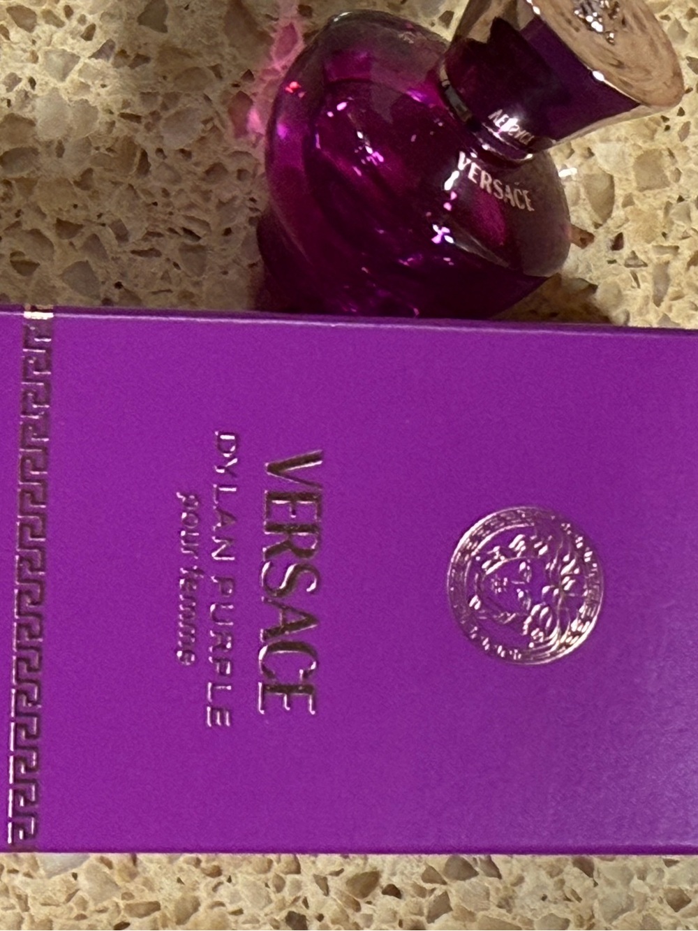 Versace Dylan Purple Women's Perfume Bottle - Purple with Gold Cap - Picture 3 of 3
